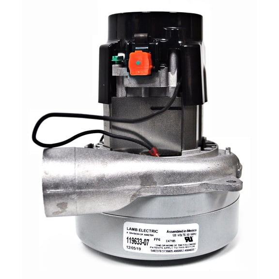 Ametek Lamb 5.7 Inch 2 Stage 120 Volts B/B Tangential Bypass Motor 119633-07