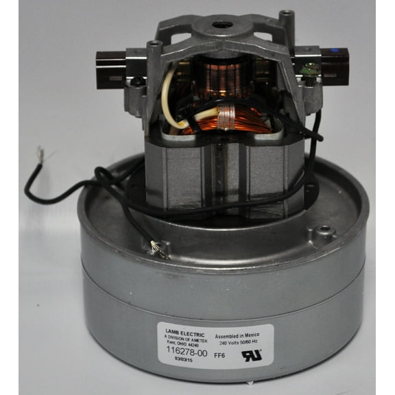 "Ametek Lamb 5.7 Inch 2 Stage Through Flo 240 Volt Motor 116278-01"