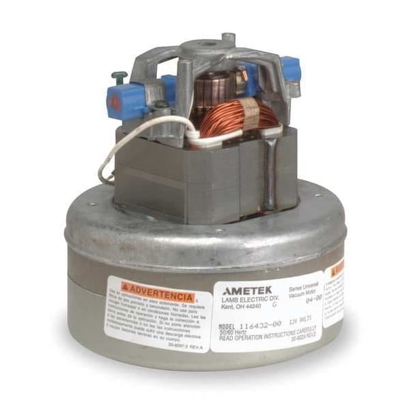 Ametek Lamb Vacuum Motor,101.3 cfm,365 W,120V 116432-00