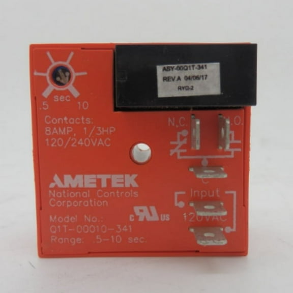 Ametek NCC Q1 Series Time Delay Relay 8A Q1T-00010-341