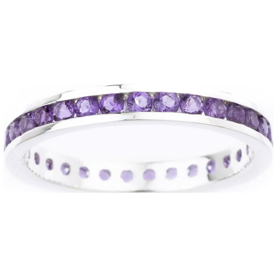 Amethyst 1 ct. t.w. February Birthstone Ring in Sterling Silver