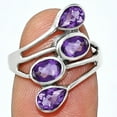 thumbnail image 1 of Amethyst 925 Sterling Silver Ring s.9.5 Jewelry R-1053 AGR1024_C_9.5, 1 of 6
