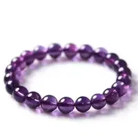 Amethyst Bracelet 8 mm for Men and Women Rated