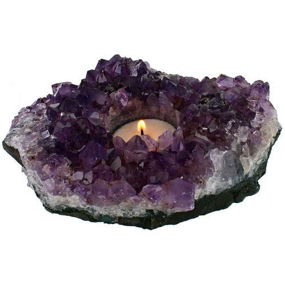 Amethyst tea light holder deals