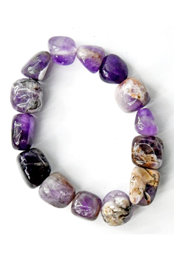 Amethyst, Chevron Nugget bracelet