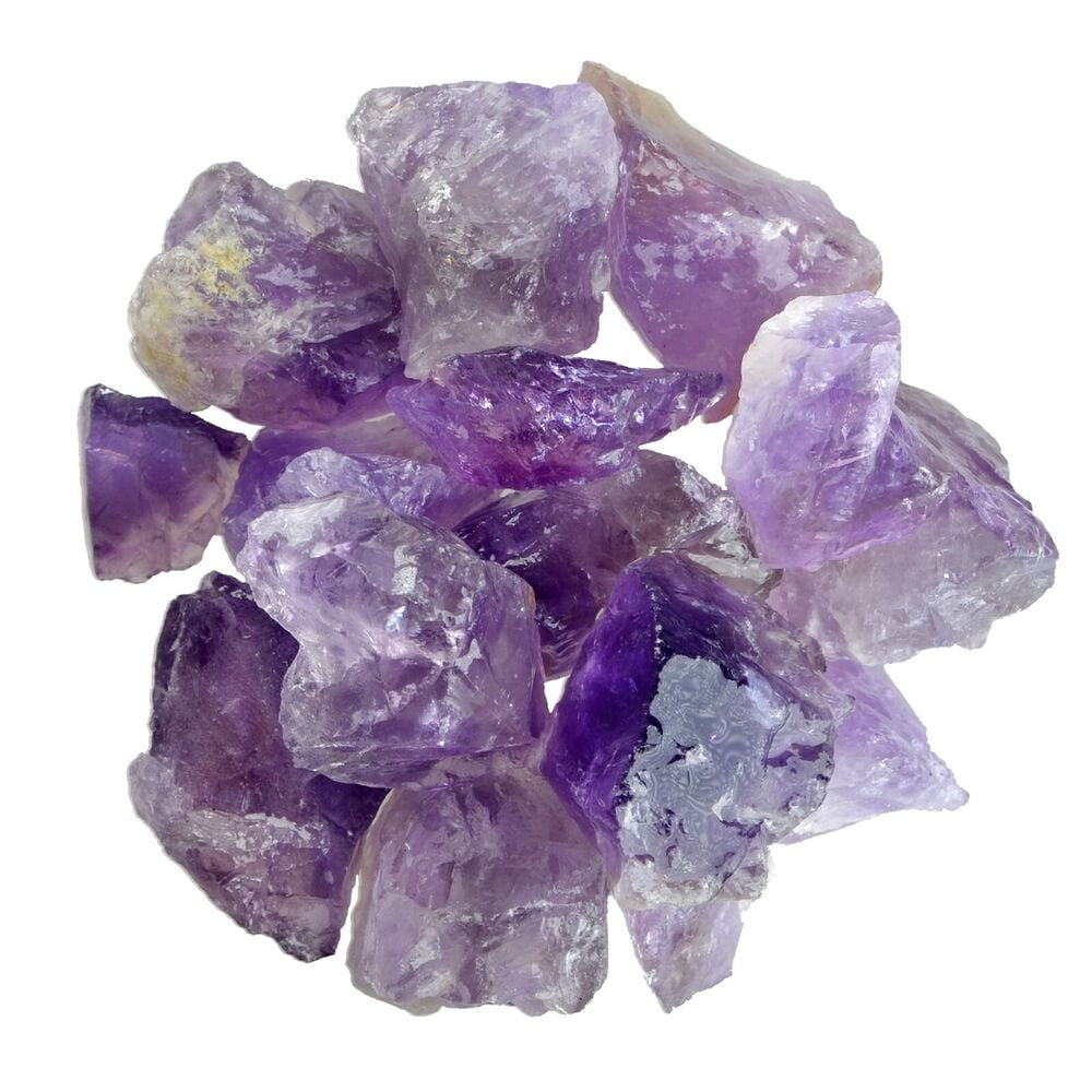 Amethyst Chunk Rough Rocks for Tumbling for Dispelling Fear and