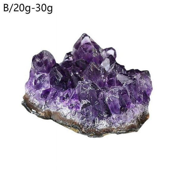 Amethyst Cluster Natural Quartz Crystal Mineral Specimen Rough Healing H0L5