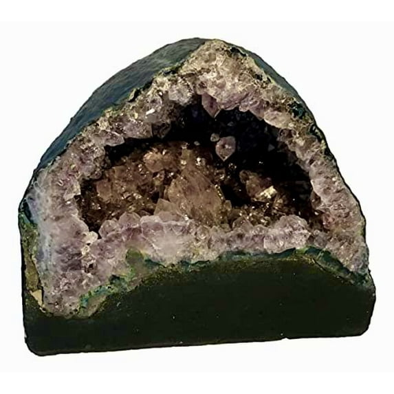 DINOSAURS ROCK Beautiful Amethyst Geode - 7 Inches Tall - Display Crystal (AM-10)