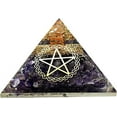 thumbnail image 1 of Amethyst Crystal Orgone Pyramid, Organite Pyramid Star, 1 of 5