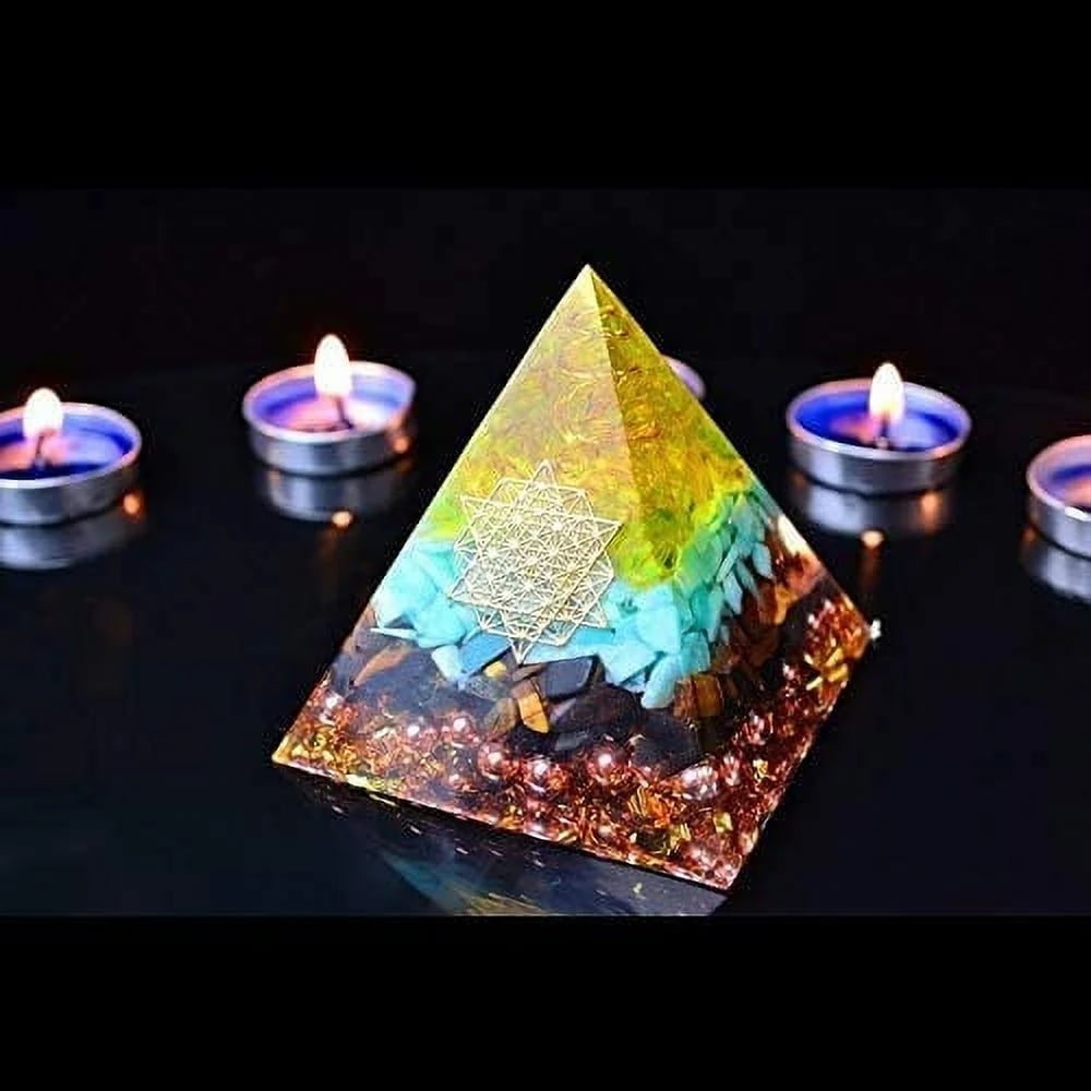 Amethyst Crystal Orgonite Pyramids Emf Protection Crystal Healing ...