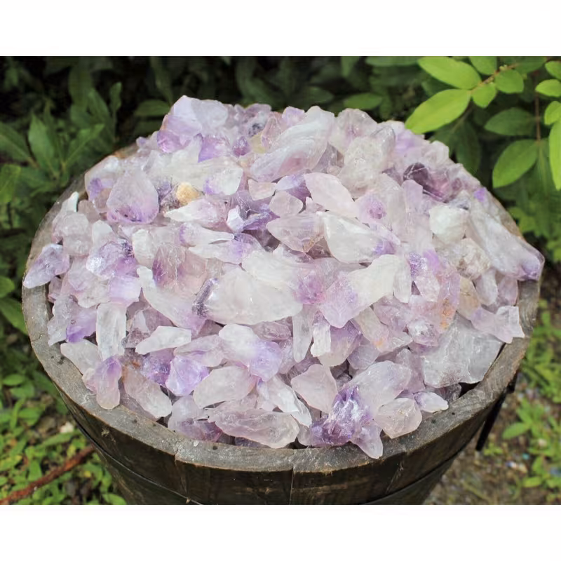 Amethyst Crystal Points, 500 Carat Lot Natural Rough Quartz