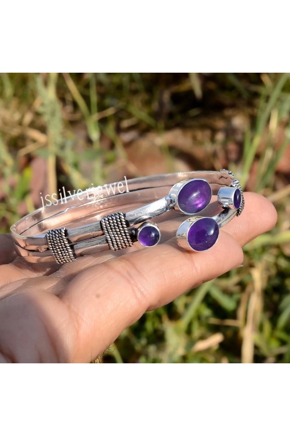 Amethyst Cuff Bangle