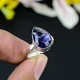 thumbnail image 1 of Amethyst Gemstone Handmade 925 Sterling Silver Ring Size 10, 1 of 4