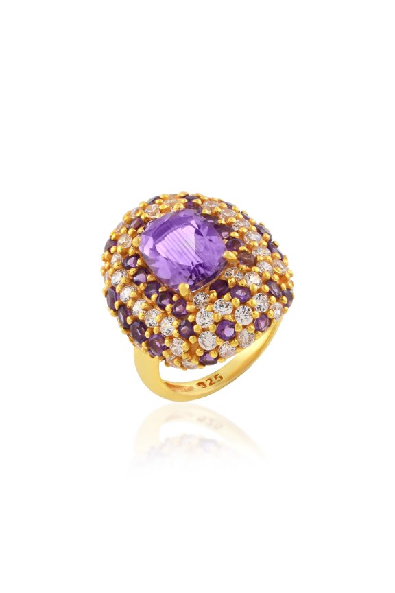 Amethyst Gemstone Ring