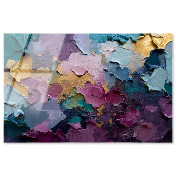 Amethyst Geode Acrylic Print Abstract Wall Art by Art Remedy, Ready to Hang, 15 x 10