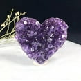 thumbnail image 1 of Amethyst Healing Stones, Heart-Shaped Crystal Rocks, Healing Amethyst Crystal,Crystal Geode Cluster,Quartz Crystals Mineral Stones,Home Decor Crystal Gifts,1.6 - 2 inch, 1 of 7