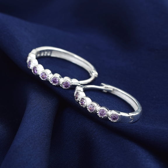 Amethyst Hoops