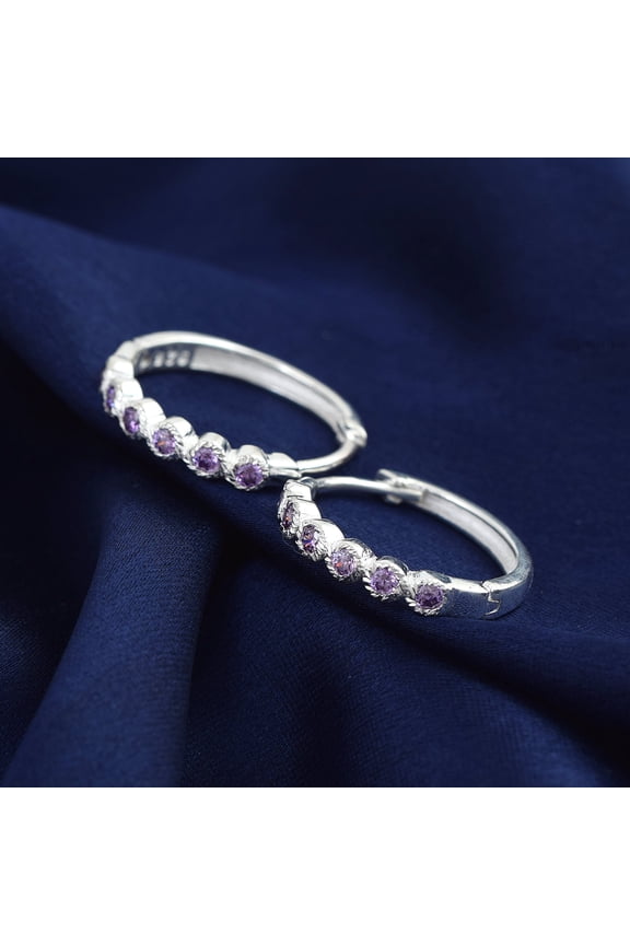 Amethyst Hoops