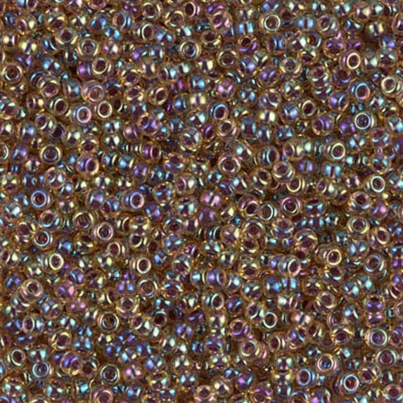 Amethyst Lined Light Topaz AB Miyuki Seed Beads 11/0 11-9342-TB
