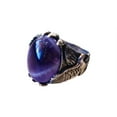 thumbnail image 1 of Amethyst Mans Ring, Natural Amethyst, Eagle Claw Ring, Silver Jewelry, 925 Silver Ring, Birthday Gift, Heavy Mens Ring, Arabic Design, Ottoman Style Ring, Christmas, Turkey Mens Signet Ring, 1 of 5