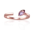 thumbnail image 1 of Amethyst Marquise Open Midi Rings, 1 of 8