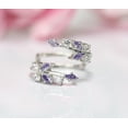 thumbnail image 1 of Amethyst Open Ring Enhancer - Engagement Wrap Ring jacket - February Birthstone - Gift For Wife, 1 of 2