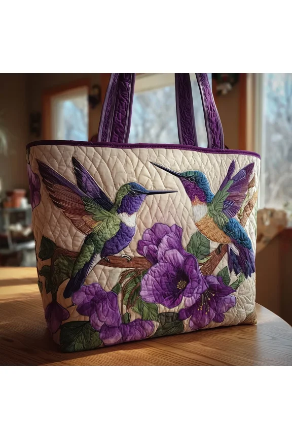 Amethyst Pair Quilted Tote Bag GFTOTL3909