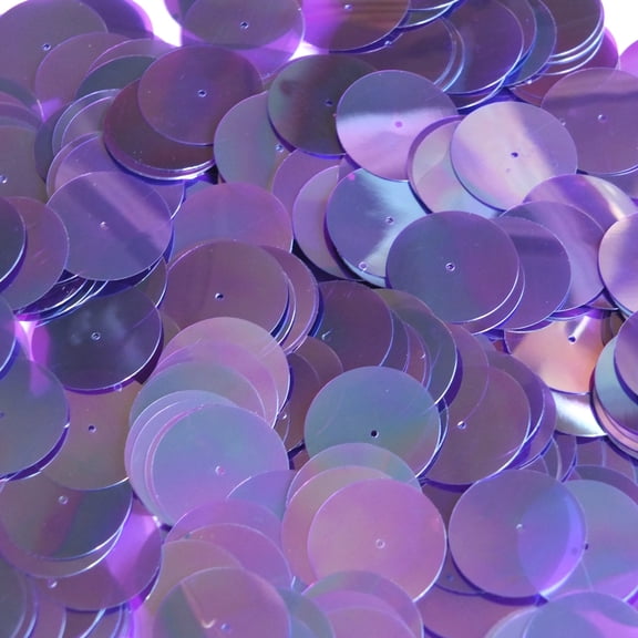 Amethyst Purple Sequins 20mm Crystal Rainbow Iris Iridescent Made in USA