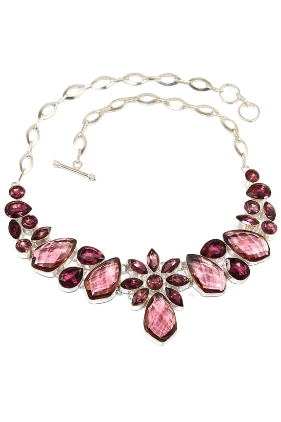 Amethyst Quartz Gemstone Friends Jewelry Necklace 16-18''