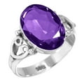 thumbnail image 1 of Amethyst Quartz Ring 925 Sterling Silver Handmade Jewelry, 1 of 5