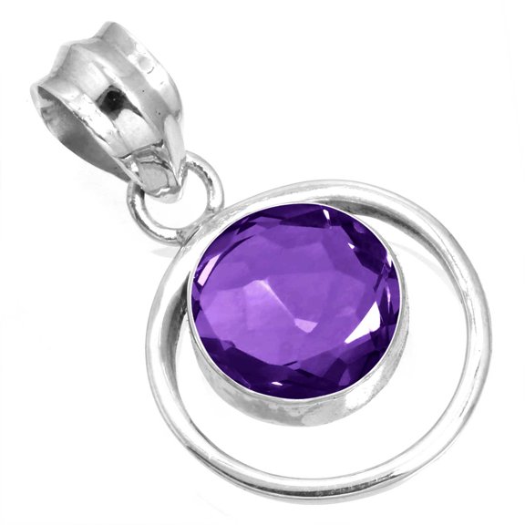 Amethyst Quartz Women Jewelry 925 Sterling Silver Pendant