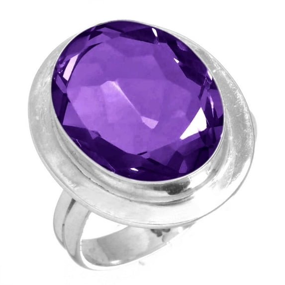 Amethyst Quartz Women Jewelry 925 Sterling Silver Ring