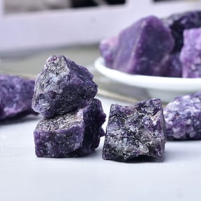 Amethyst Raw Stone Crystal, Natural Purple Original Stone for Home Decor Collection 100g