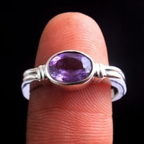 Amethyst Ring, Statement Ring, 925 Sterling Silver Jewelry, Women Ring, February Birthstone Ring