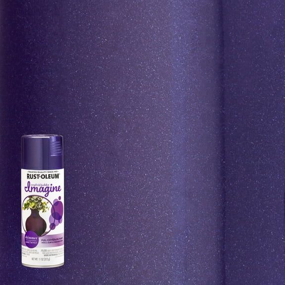 4 Pack, Amethyst, Rust-Oleum Craft & Hobby Imagine Shimmer Paint- 357652, 11 oz.