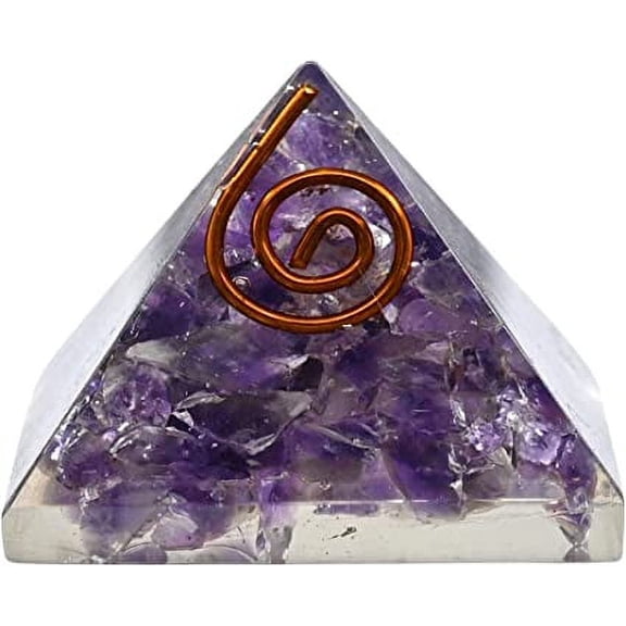 Amethyst Small Orgone Pyramid 35 mm