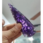 Amethyst Spearhead Large Arrowhead Crystal - Purple Healing Gemstone for Jewelry