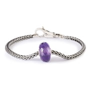 Trollbeads Amethyst Charm Bracelet for European Beads, Size 7.5"