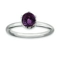 thumbnail image 1 of Amethyst Sterling Silver Briolette Ring, 1 of 7