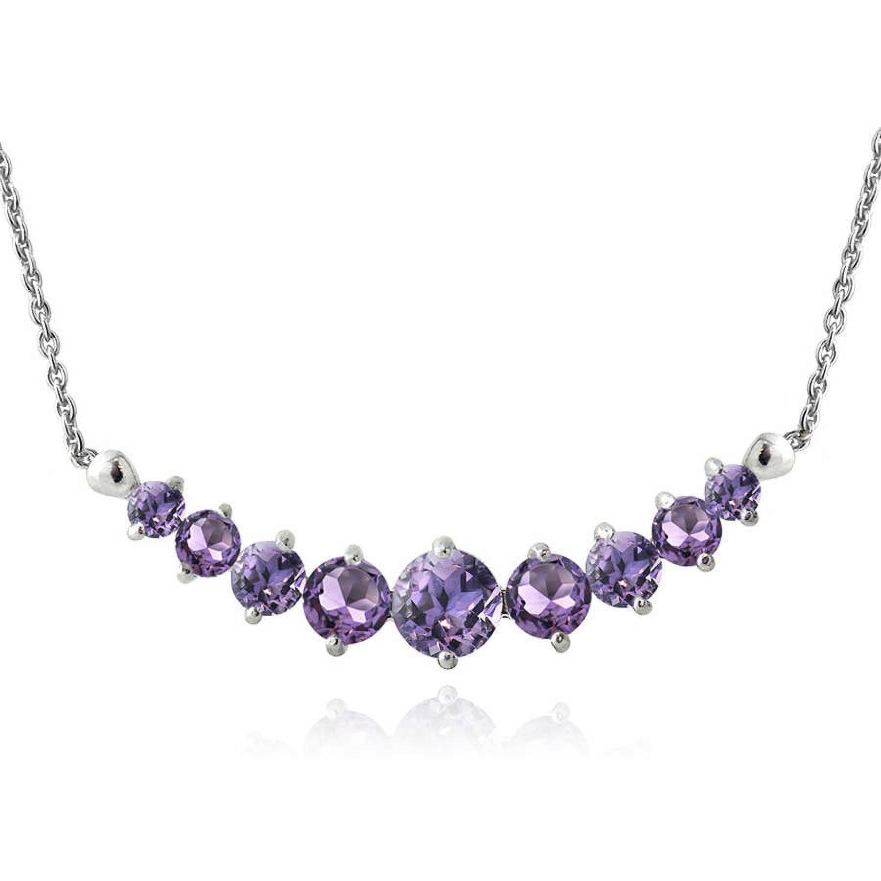 Elegant Amethyst Beads on Sterling Silver Necklace – MomentsHaveYou