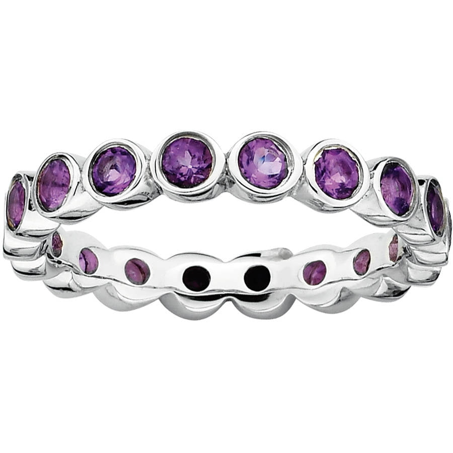 Amethyst Sterling Silver Ring - Walmart Business Supplies