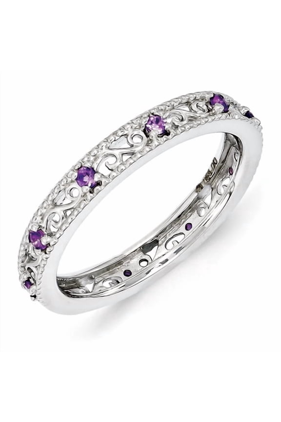 Amethyst Sterling Silver Ring