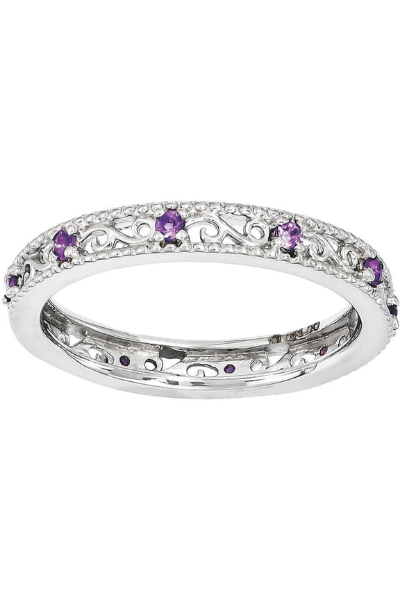 Amethyst Sterling Silver Ring