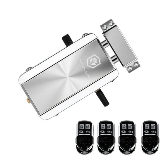 Ametoys Home Door Lock Kit Remote Control Keyless Entry Electronic Lock Smart Wireless -theft Deadbolt Access Control System for Home Hotel Apartment