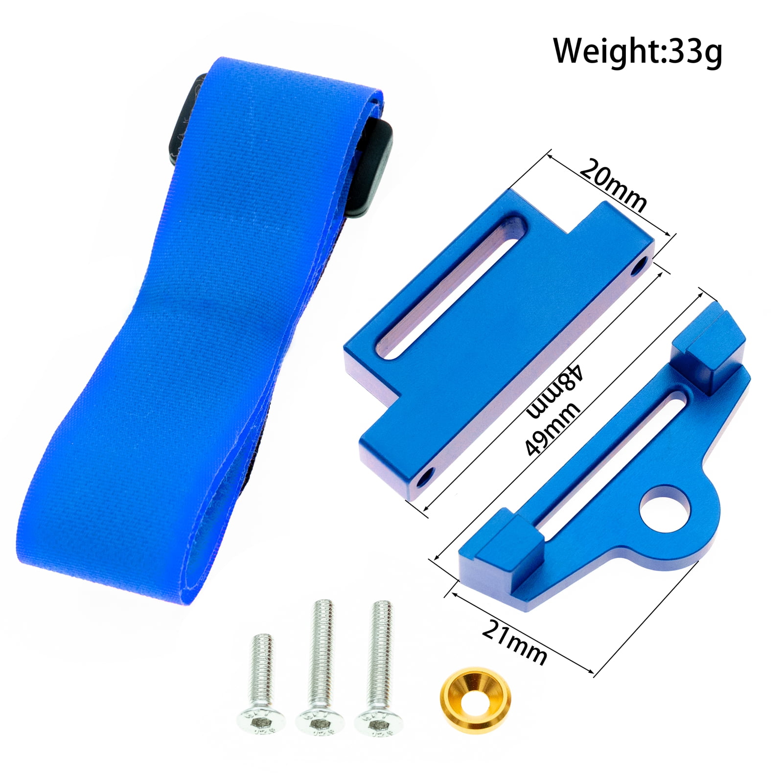 Ametoys Metal Battery Hold Downs Set for Traxa 2WD 1/10 Car, Upgrade