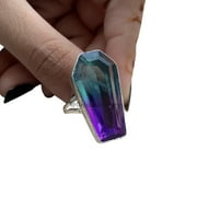 CELCIA JEWELRY Ametrine Genuine Gemstone Womens Ring, Statement Ring, Proposal Ring, Metaphysical Gift, Birthday Gifts For Wife, Anniversary Gifts For Women, Unique Gifts For Girlfriend (ametrine)