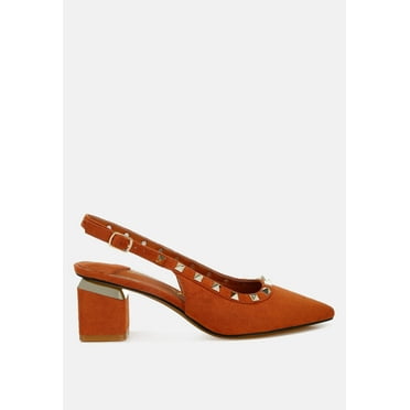 Ameya Stud Emebllished Microfiber Sandals