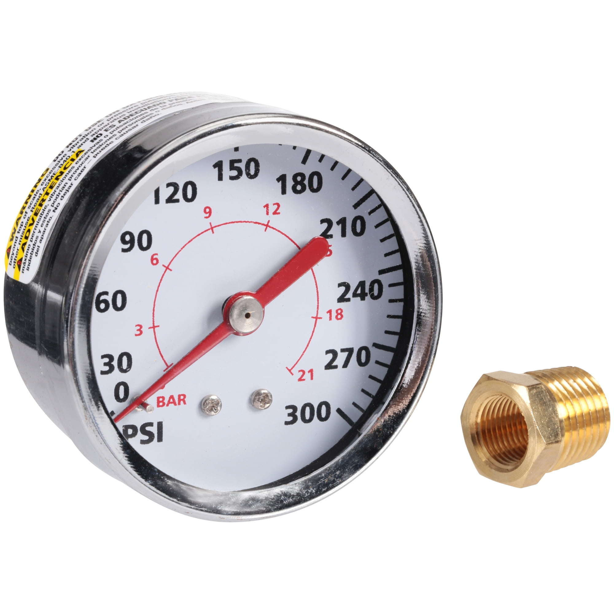 Amflo 2 inch Pressure Gauge, 1/4 inch or 1/8 inch Npt, M