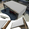 thumbnail image 1 of Amgo 10' W x 12' L Grey Pergola Canopy Replacement UPF50 Top Cover, Commercial Grade 260GSM Sun Shade for Outdoor Patio, 95% UV Blockage, Stainless Steel Weighted Rods Included (We Make Custom Size), 1 of 7