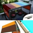 thumbnail image 1 of Amgo 12' W x 30' L Rainbow Waterproof Pergola UPF50 Sun Shade Canopy Replacement Cover, 220 GSM Cloth for Outdoor Patio, 95% UV Blockage, Includes Stainless Steel Weighted Rods (We Customize), 1 of 7